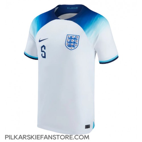 Tanie Strój piłkarski Anglia John Stones #5 Koszulka Podstawowej MŚ 2022 Krótkie Rękawy